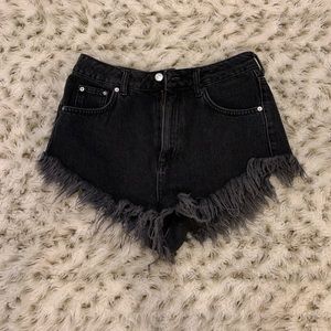 TOPSHOP MOTO FRINGE SHORTS